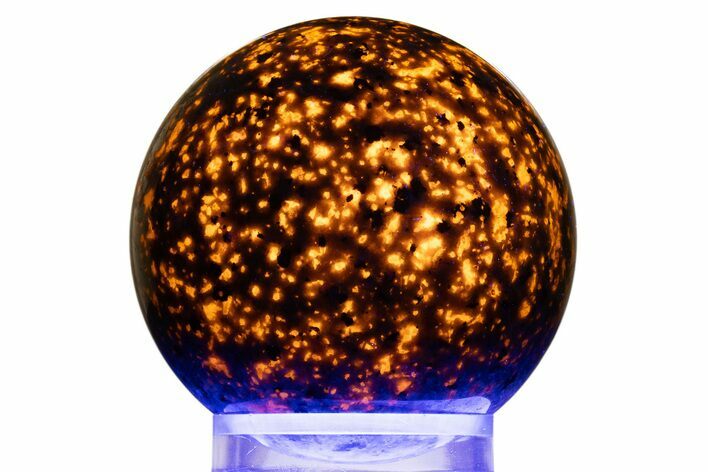 Highly Fluorescent Yooperlite Sphere - Michigan #309173